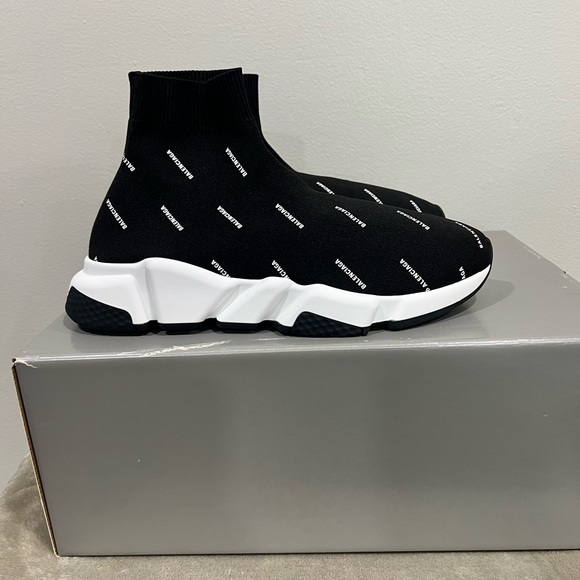 BALENCIAGA LOGO Sock Sneakers - Size 40 - Picture 5 of 7